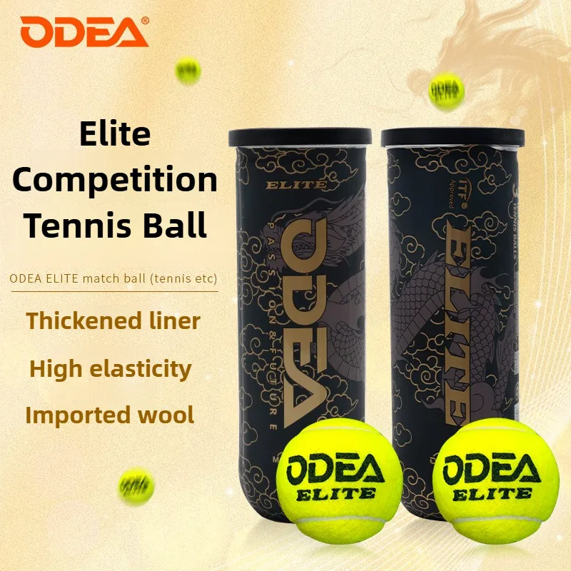 

ODEA Elite Tennis Balls,High Bounce,Durable Professional Competition Training Tennis Balls,Canned Tennis Balls Pure Wool