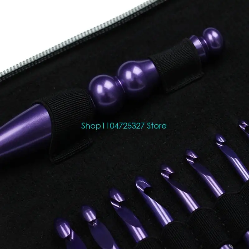 D8KF Häkelnadel-Set aus glattem Aluminium, ästhetische Hand, für