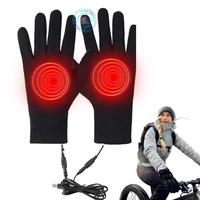 Heated Gloves for Men Women Unisex USB Electric Heating Warm Gloves Screen Touch Design Thermal Gloves for Skiing Cycling