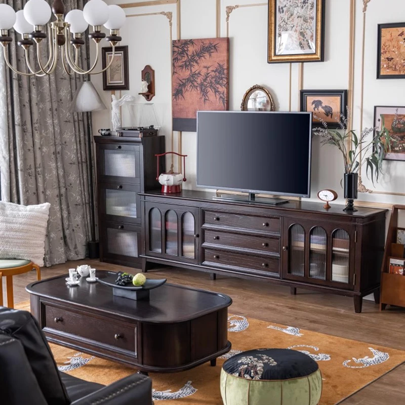 

Wood Mobile Tv Table Living Room Modern Display Luxury Drawers Designer Storage Tv Stands Organizer Archivadores Home Furniture