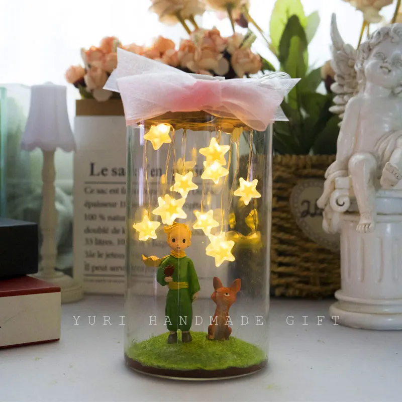 

Little Prince Night Lamp DIY Handmade Gift Starry Lighting Home Decor Atmosphere Proposal Wedding Girlfriend Birthday Surprise