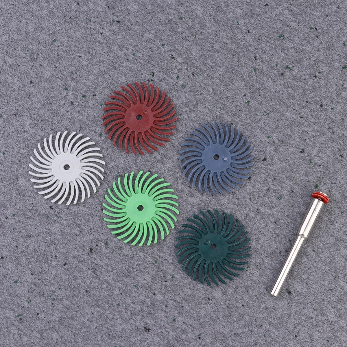 

6pcs Impeller Brush Disc For Deburring Cleaning Polishing Small Areas No Scratch Abrasive Wheel Rotary Tool Accessory