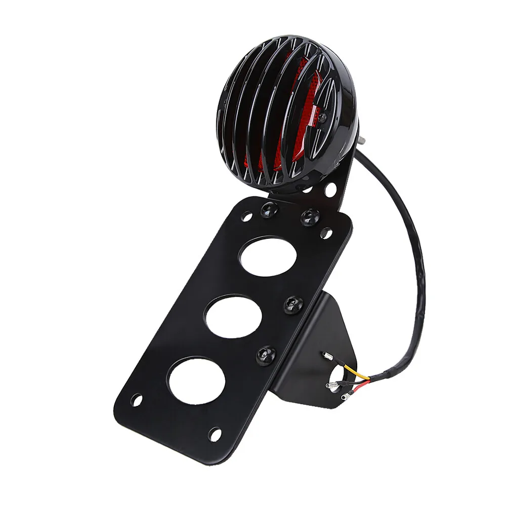 License Plate Bracket Black Motorcycle Led Tail Light Led Tail Brake Light Updated Bulbs Brake Light License Plate For License