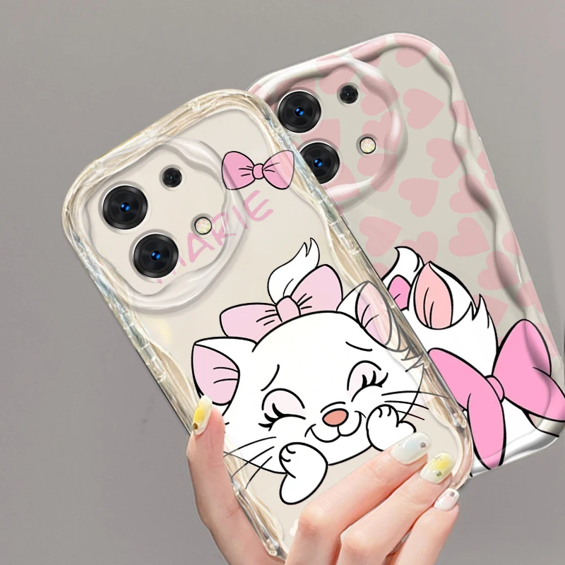 Cartoon The Aristocats Marie Cat For Xiaomi Redmi Note 13 12 12S 11S 11 10 9 8 10A 9C 9T Pro Plus 5G Wave Oil TPU Phone Case