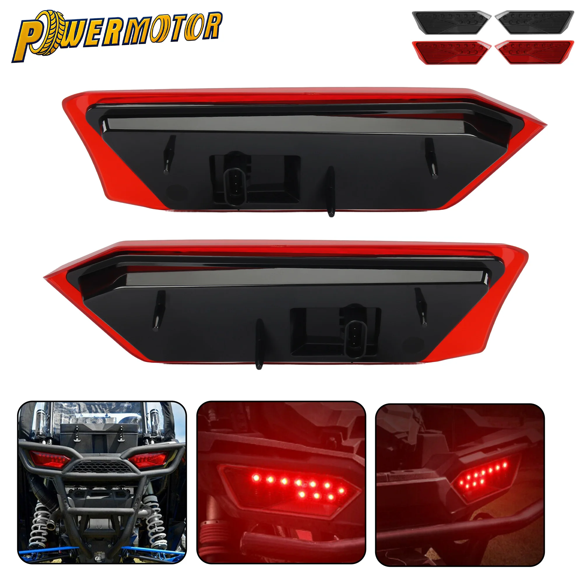 

For Polaris RZR 900 1000 S XP Turbo 2014 2015 2016 2017-18 ATV UTV LED Tail Light Rear Brake Taillight Assembly 2412341 2412342