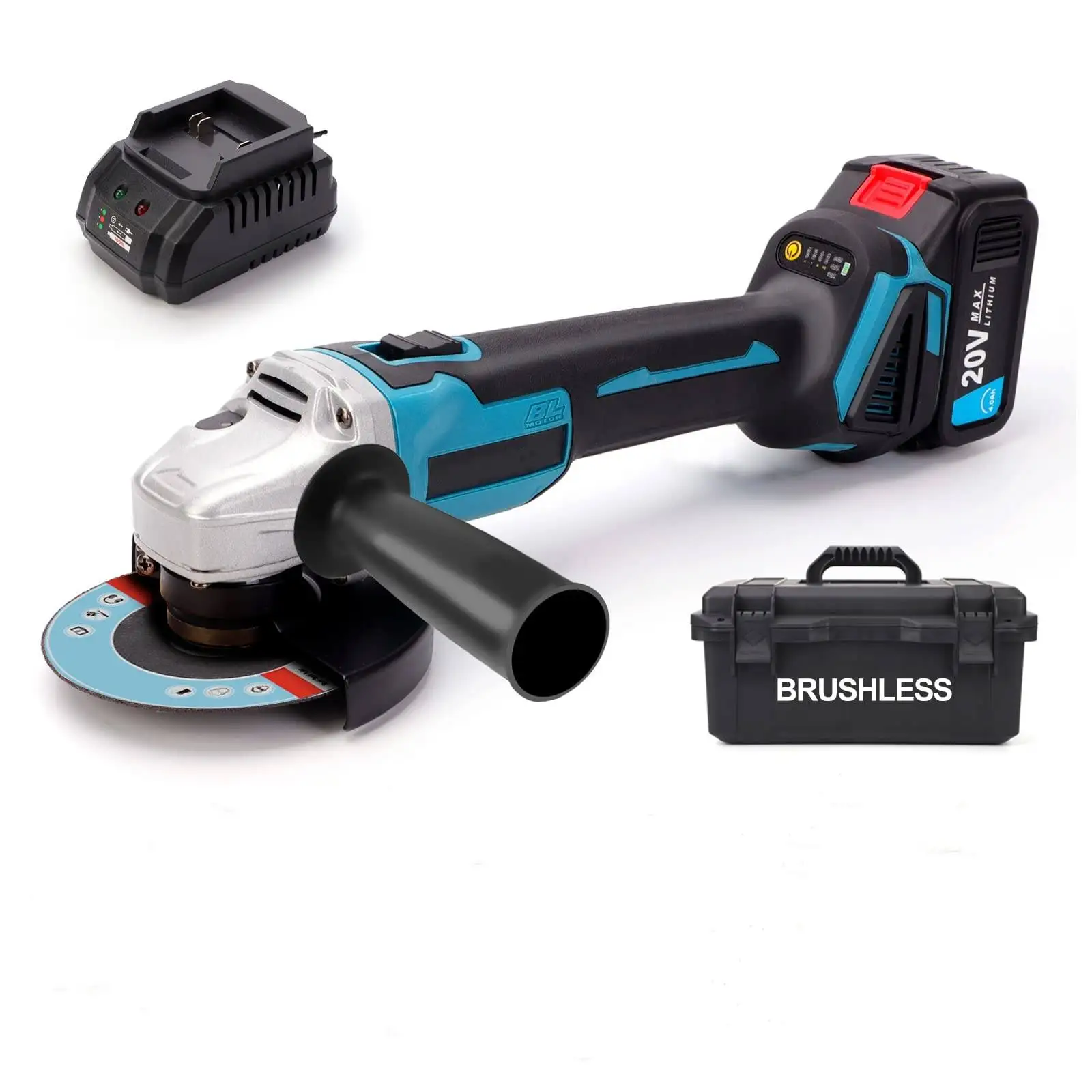 

Electric Cordless Angle Grinder 100mm 115mm 125mm Battery Powered by Lithium Ion Battery Packs