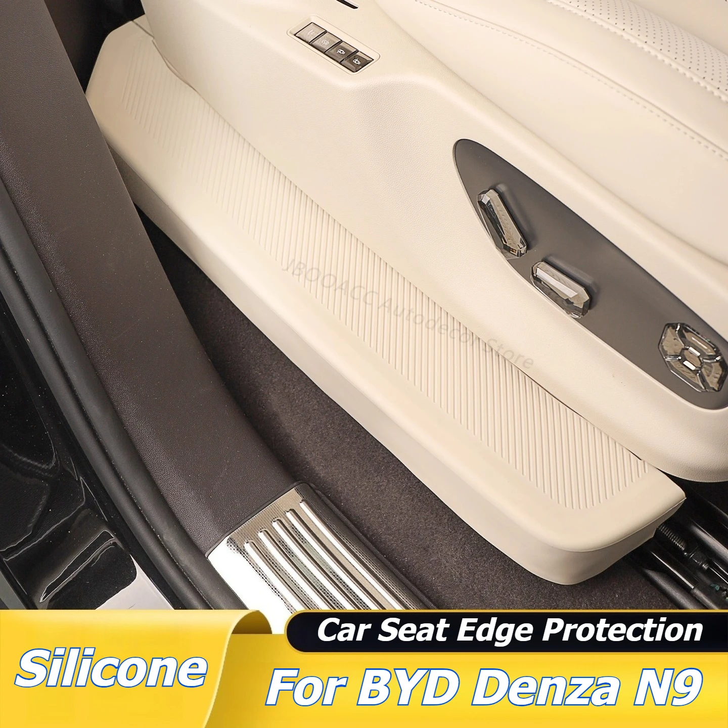 

2Pcs Car Second Seat Edge Anti-Kick Pad for Denza N9 Car Seat Side Anti-kick Protector Shield Cover Car Accessories Stickers