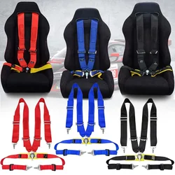 Racing Seat Belt Universal 4 5 6 Point Car Sports Harness Safety Quick Release Seat Belt Fixing Mounting Nylon Snap-on Harness