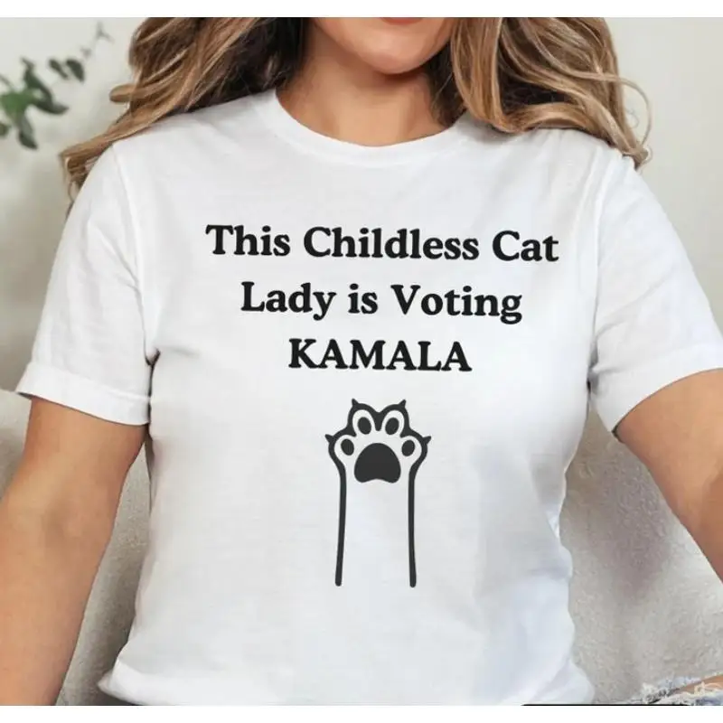 Kamala T Shirt Harris This Childless Cat Lady Is Voting