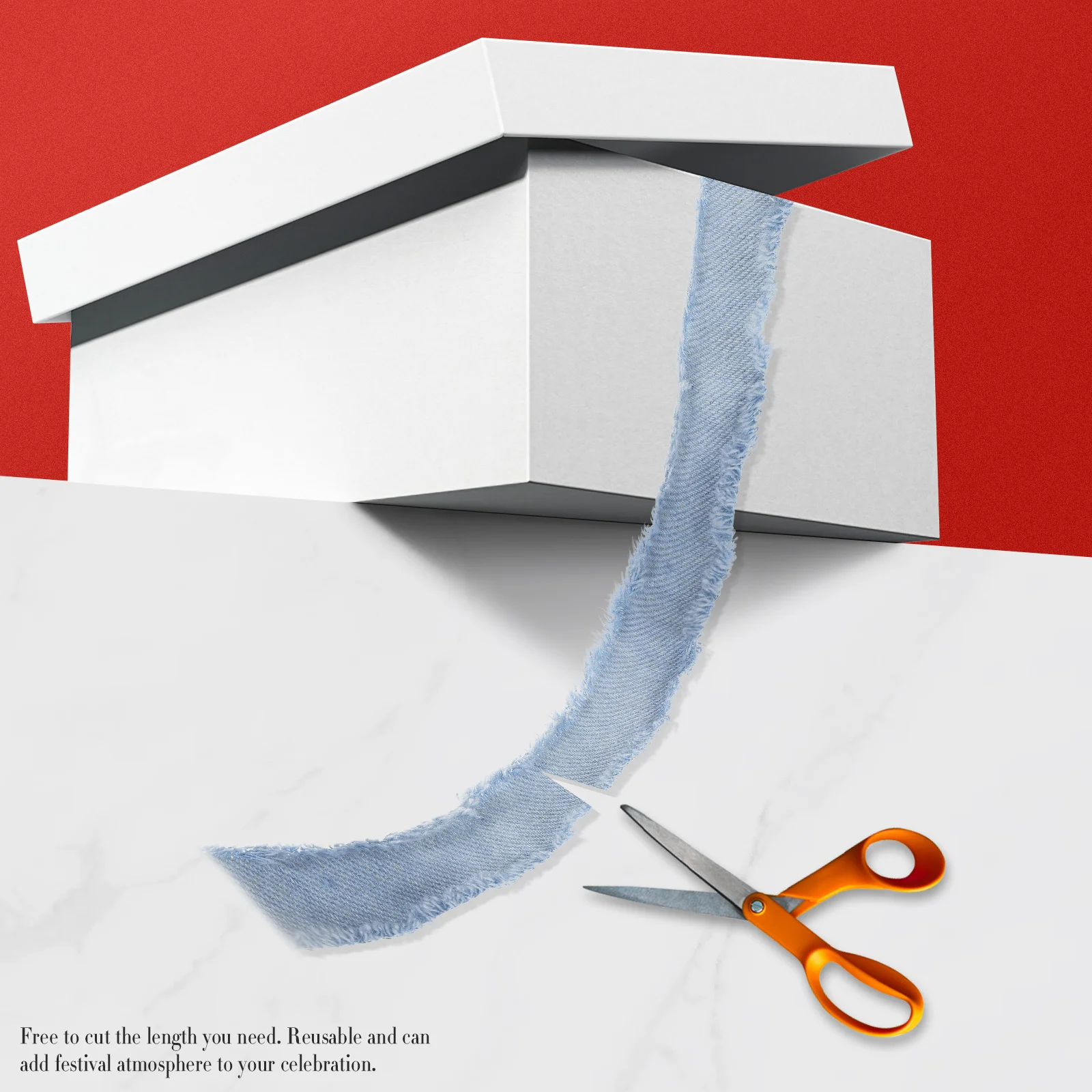 

1 Roll Polyester Roll For Diy Crafts Cuttable Gift Wrapping Ribbon Decorative Fabric Strip For Cake Hairband Party Decoration