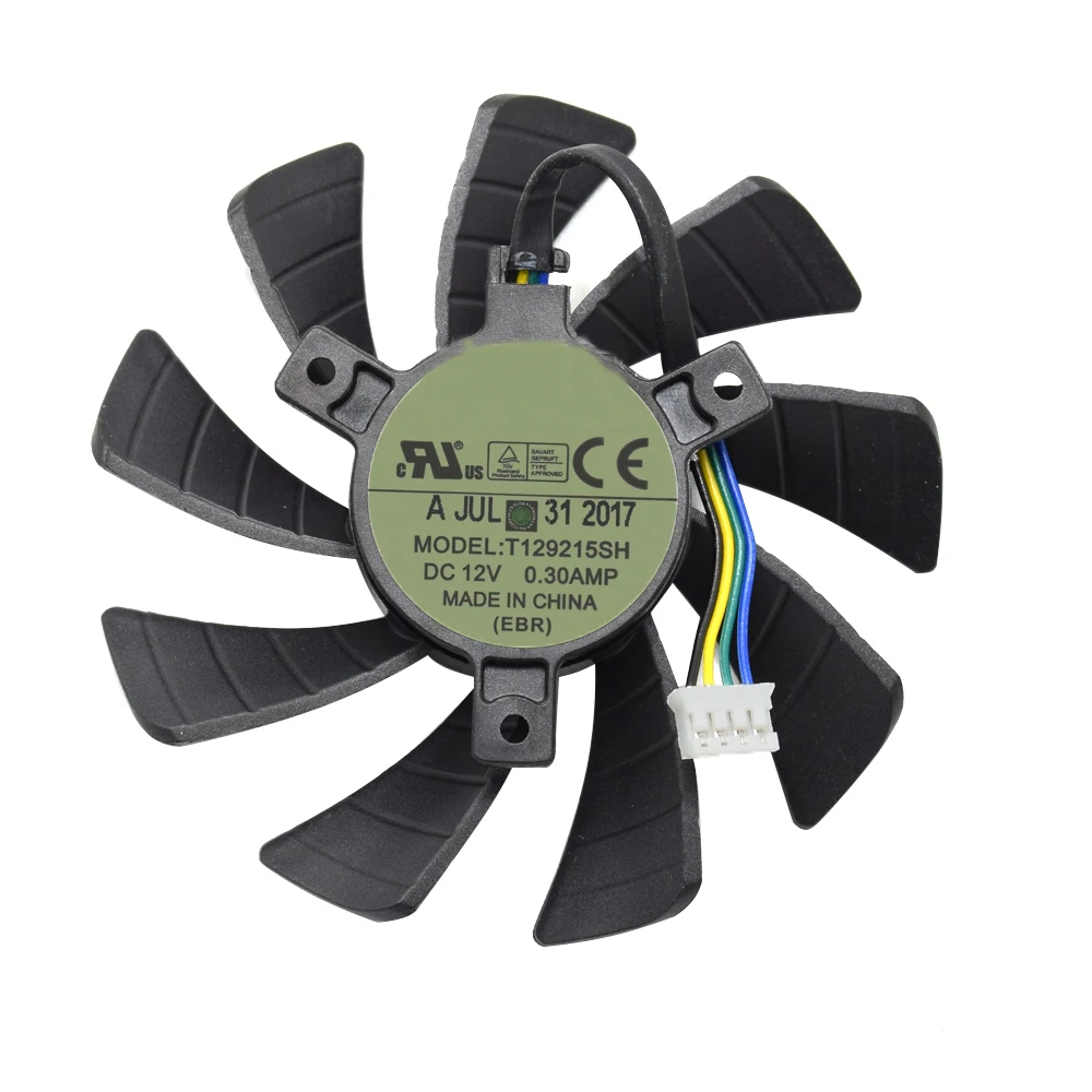 New 85MM T129215SH Cooling Fan Replacement For ZOTAC GeForce GTX1060 GTX 1060 MINI ZT-P10600A-10L GTX 960 Graphics Card Cooler