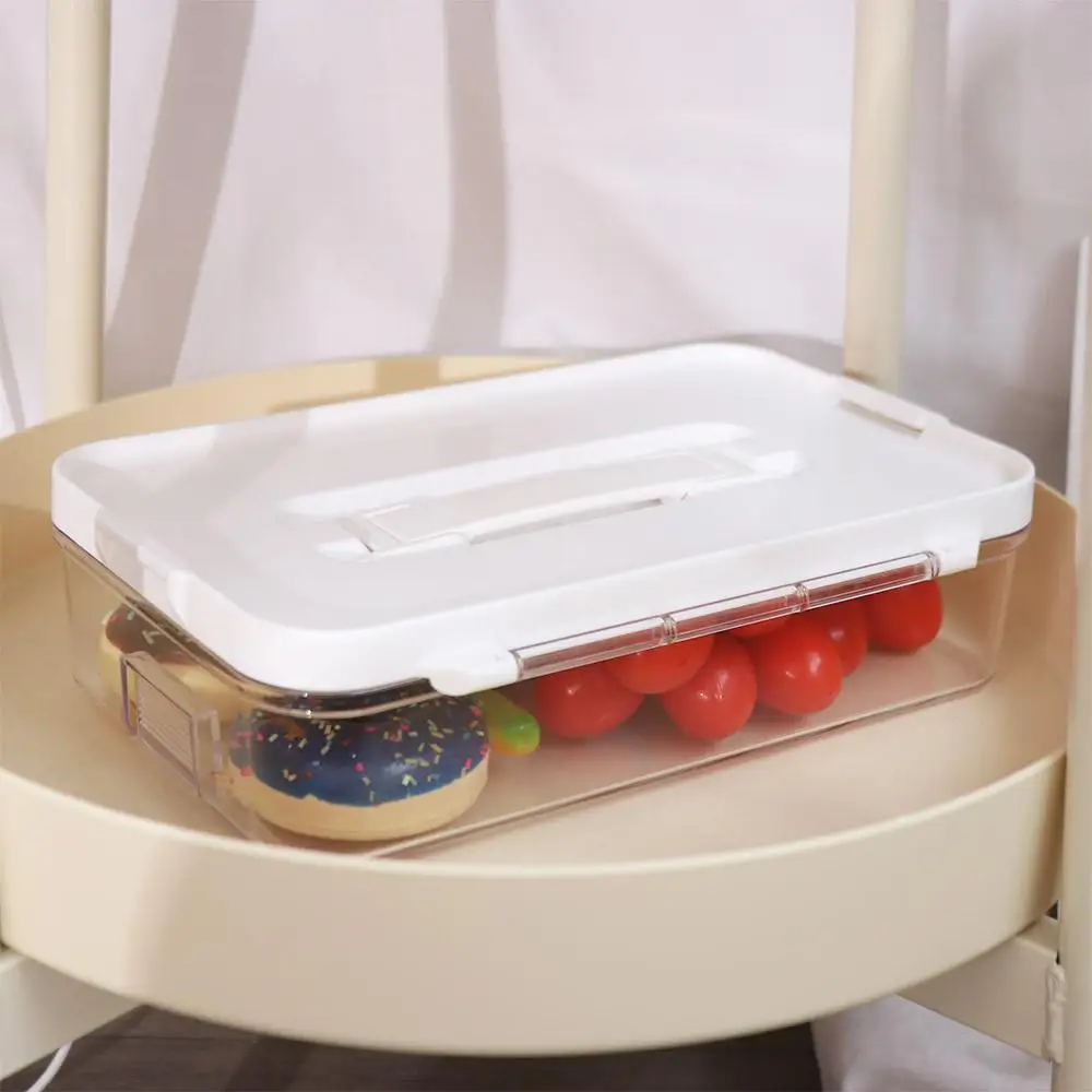 Large Capacity Art Marker Pen Case Transparent Simple Marker Pen Holder With Handle Portable Desk Storage Box Student