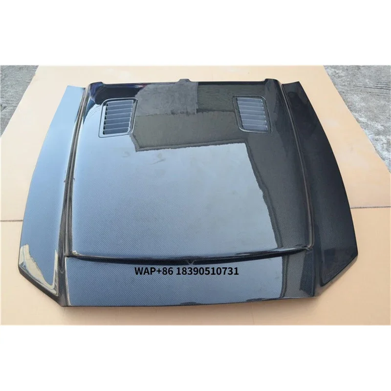 

New Carbon Fiber Front Bonnet for Mustang 2013-2014 Engine Clear Hood with Vents