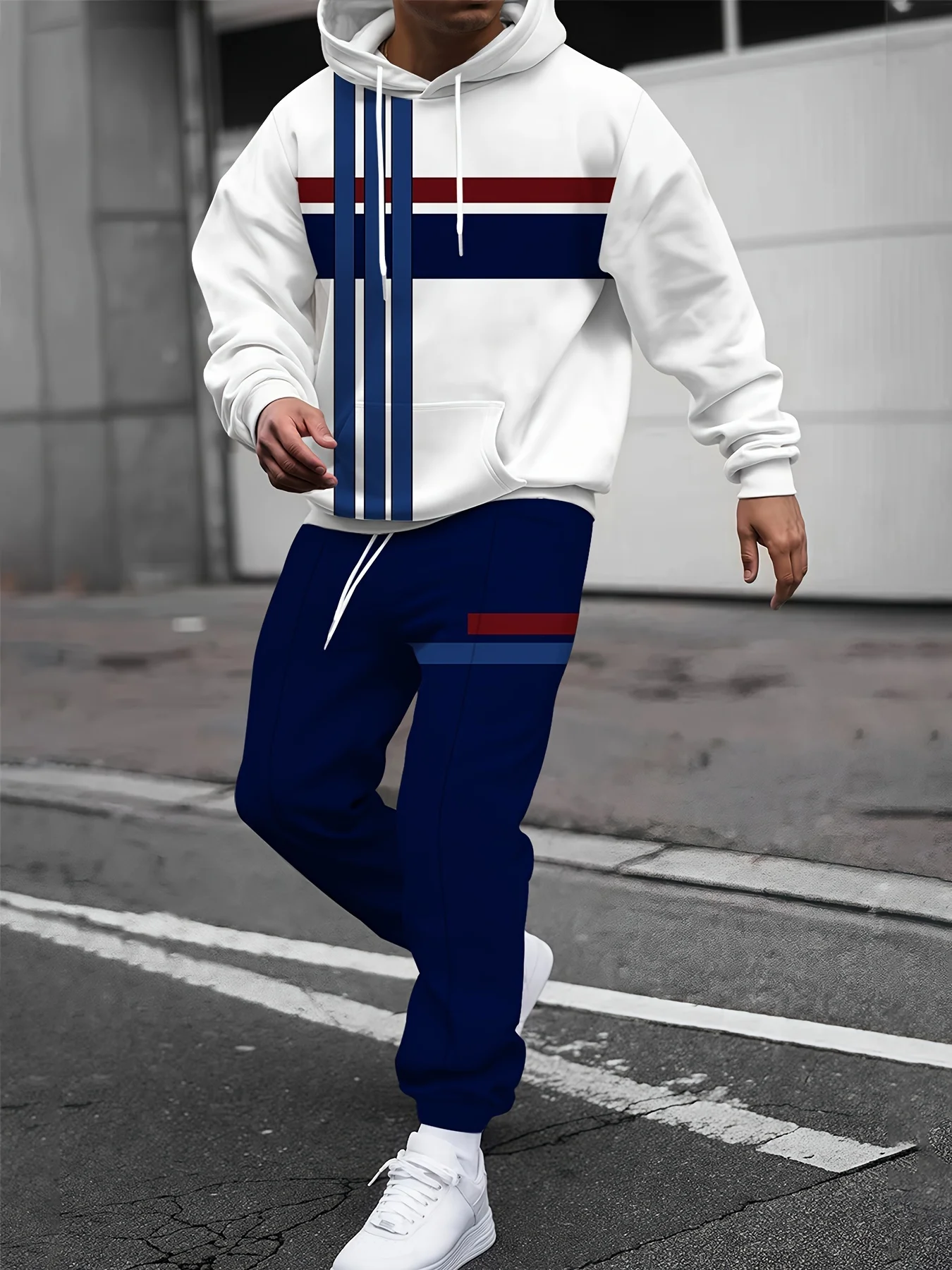 

2025 Winter and Autumn Hot Sale New 3D Printed Sweatpants and Hoodie Set Sportswear Men's Clothing Set Street Sportswear