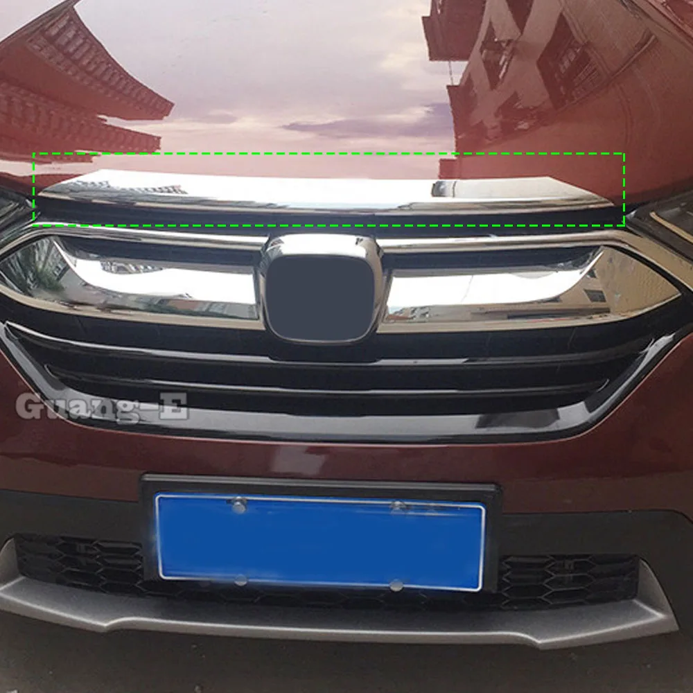 

Для Honda CRV CR-V 2017-2022: наклейка-накладка на передний капот, решетку радиатора, верхнюю крышку двигателя, декоративную накладку на фары