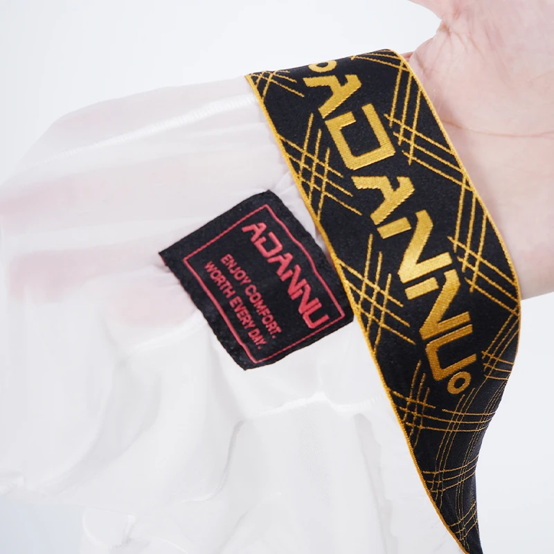 Men's Ice Silk Boxers Summer Underwear Gold Thread Embroidery Waistband Ultra Thin Transparent Mesh Quick Drying Male Underpants