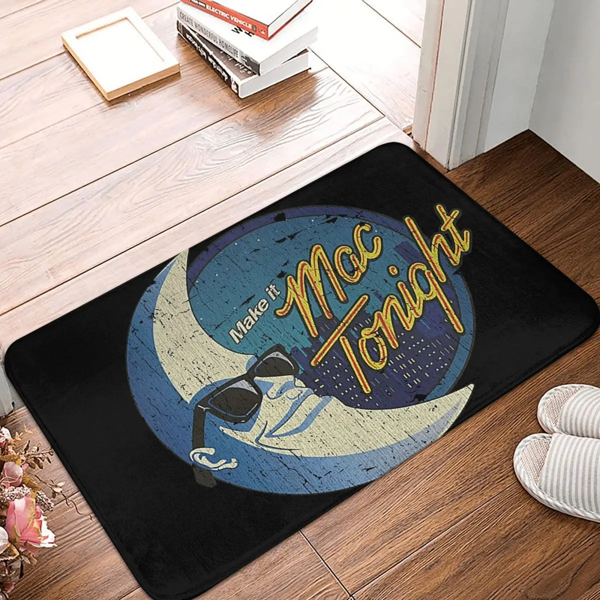 

Mac Tonight Moon Man 1986 Non-slip Doormat Floor Mat Dust-proo Carpet Rug for Kitchen Entrance Bathroom Living room Footpad Mats