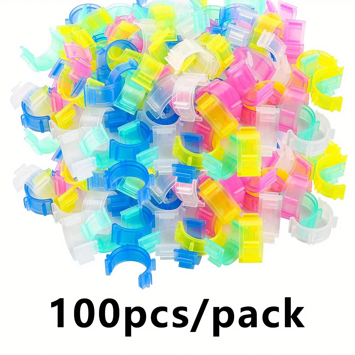 50/100pcs Sewing Bobbin Clips Bobbin Holder Clips Plastic Bobbin Holder Clamps Tools With Thread Locking Function(Random Colors)