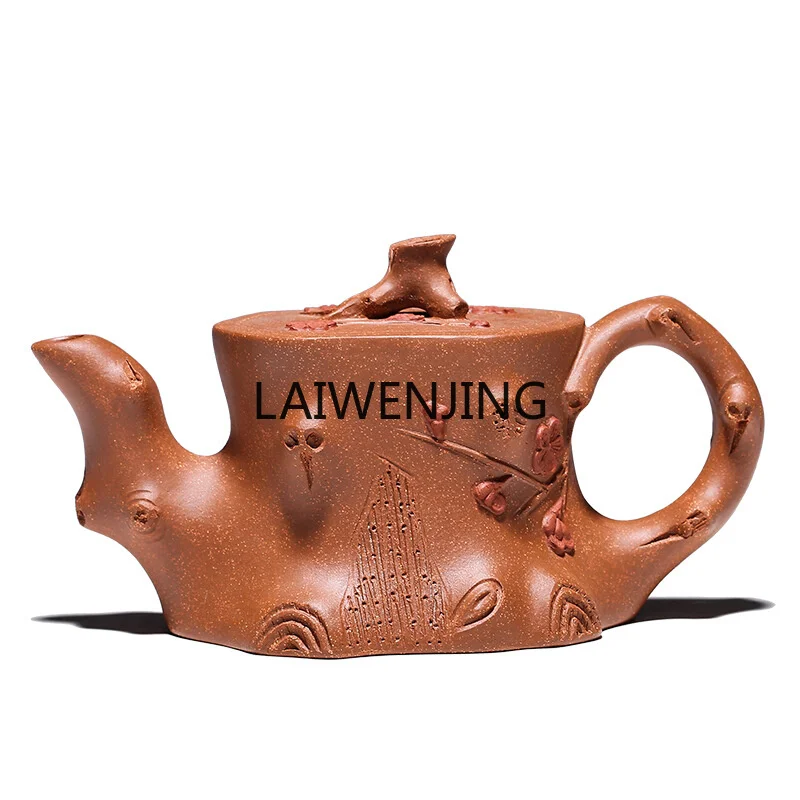 

LYN Yixing raw ore downhill mud purple clay pot all handmade dwarf plum pile kung fu flower teapot