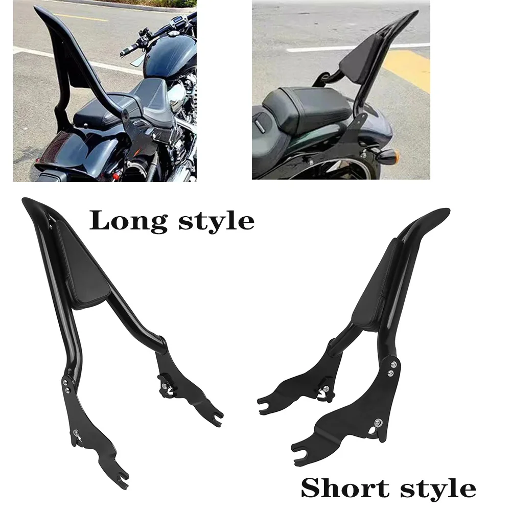 

Compatible with Harley Touring Street Electra Glide Road King 2009-2023 FLHT FLHX FLHR FLTR Rear Sissy Bar Backrest Luggage Rack