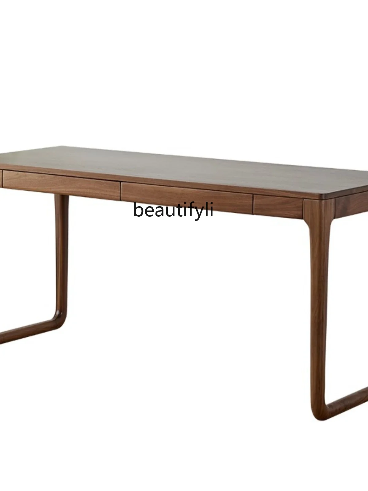 North American Simple Black Walnut Wooden Desk Solid Wood Light Luxury Desk Cherrywood Wooden Desk