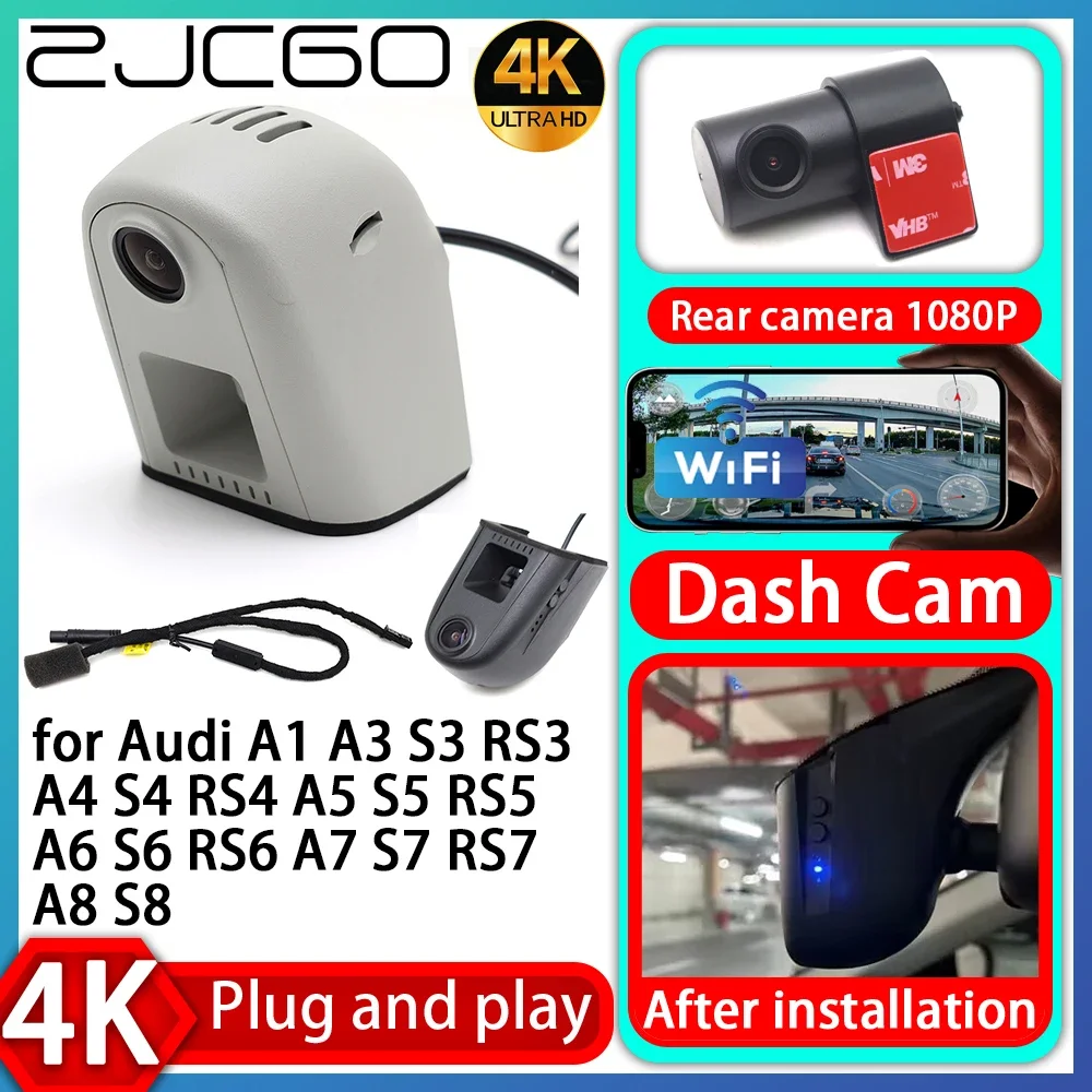 

UHD 4K 2160P Plug and Play DVR Dash Cam UHD Video Recorder for Audi A1 A3 S3 RS3 A4 S4 RS4 A5 S5 RS5 A6 S6 RS6 A7 S7 RS7 A8 S8