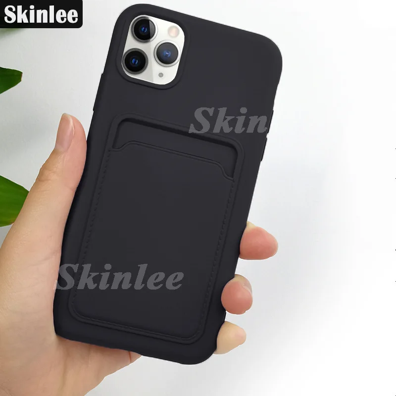 Skinlee For Xiaomi 13T Pro Case Insertable Card Bag Silicone Shockproof Cover For Xiaomi 13T Back Coque