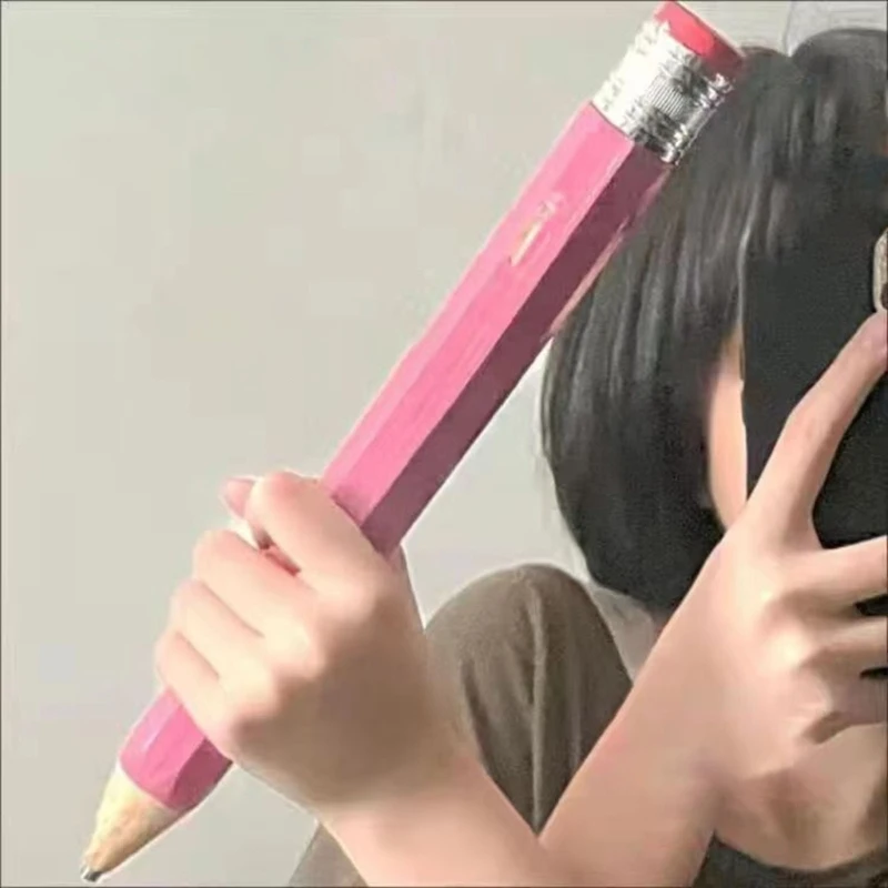 ตลกพรรคโปรดปรานแปลกดินสอขนาดใหญ่ที่มีหมวกบ้านโรงเรียนอุปกรณ์สำนักงานเสา