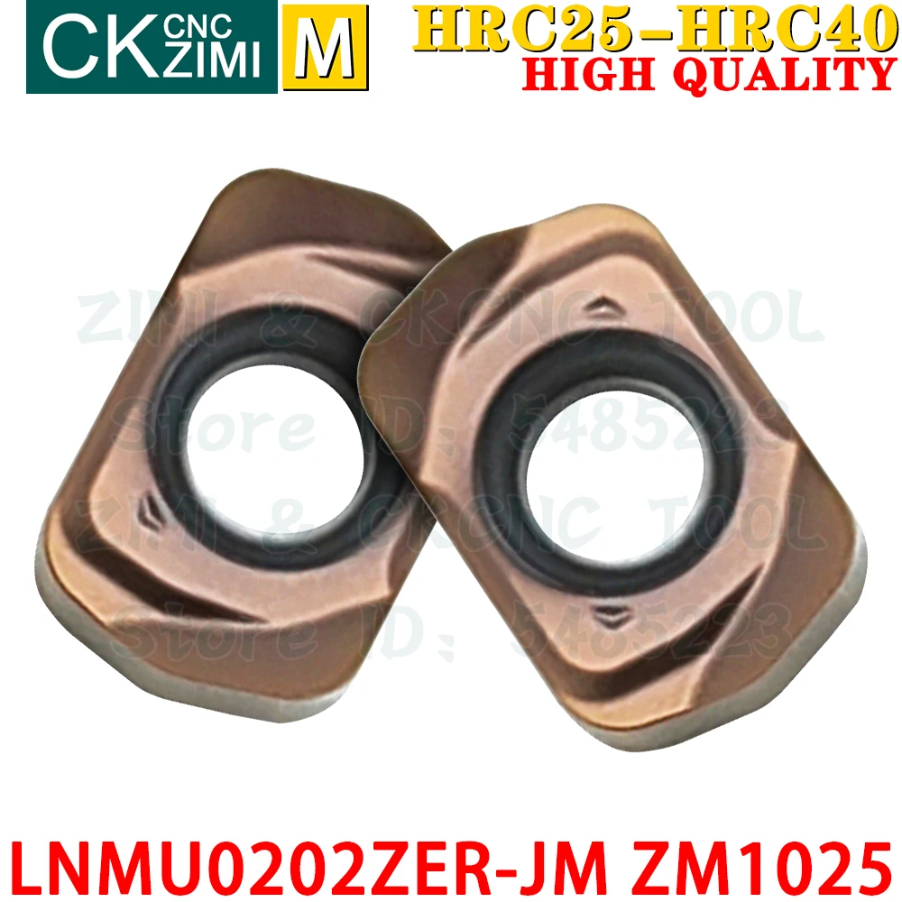 LNMU0202ZER-JM ZM1025 LNMU 0202ZER JM Carbide Insert Fast Feed Milling Insert Tool EXN02R CNC Metal Lathe Indexable Milling Tool