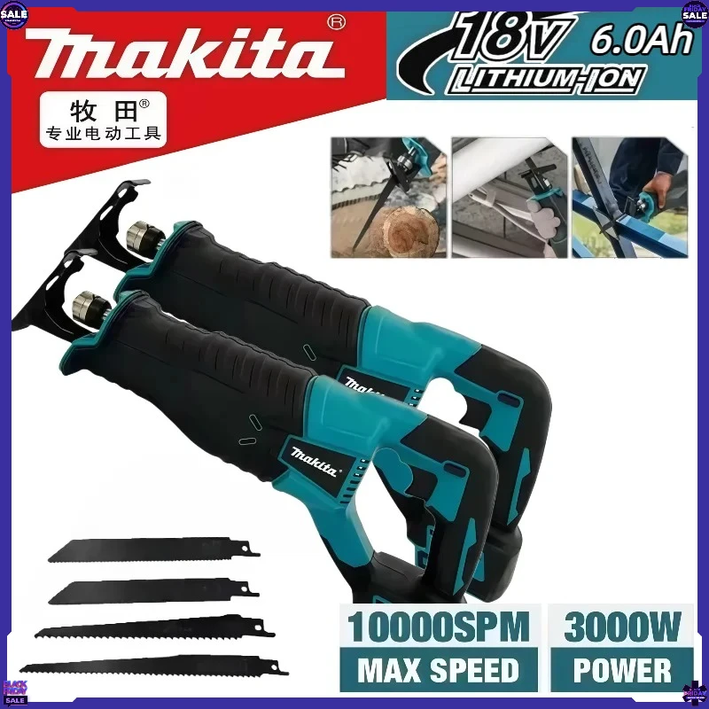 

Makita brushless reciprocating saw multifunctional outdoor electric tool handheld mini saw Tool 18V battery