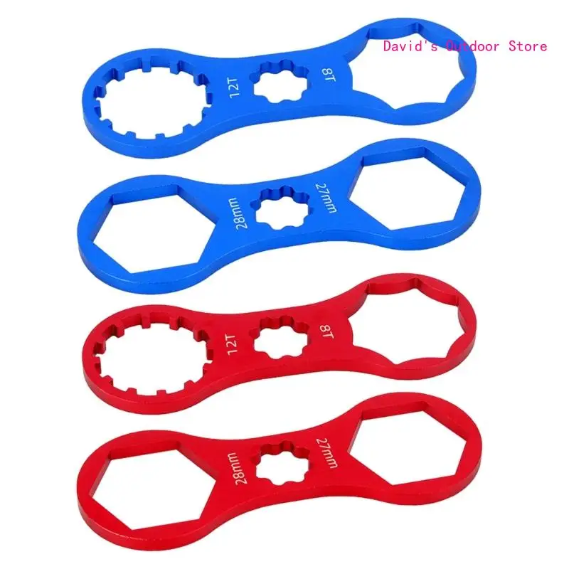 

4pcs Bicycles Front Fork Wrench Spanner Aluminium Alloy Bike Removing Tool Mountain Bike Repair Tool for Road Bike X3UA