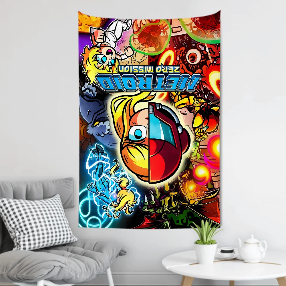 

Metroid Prime гобелен декор комнаты настенная ткань вечерние подвесной фон декор комнаты детская комната