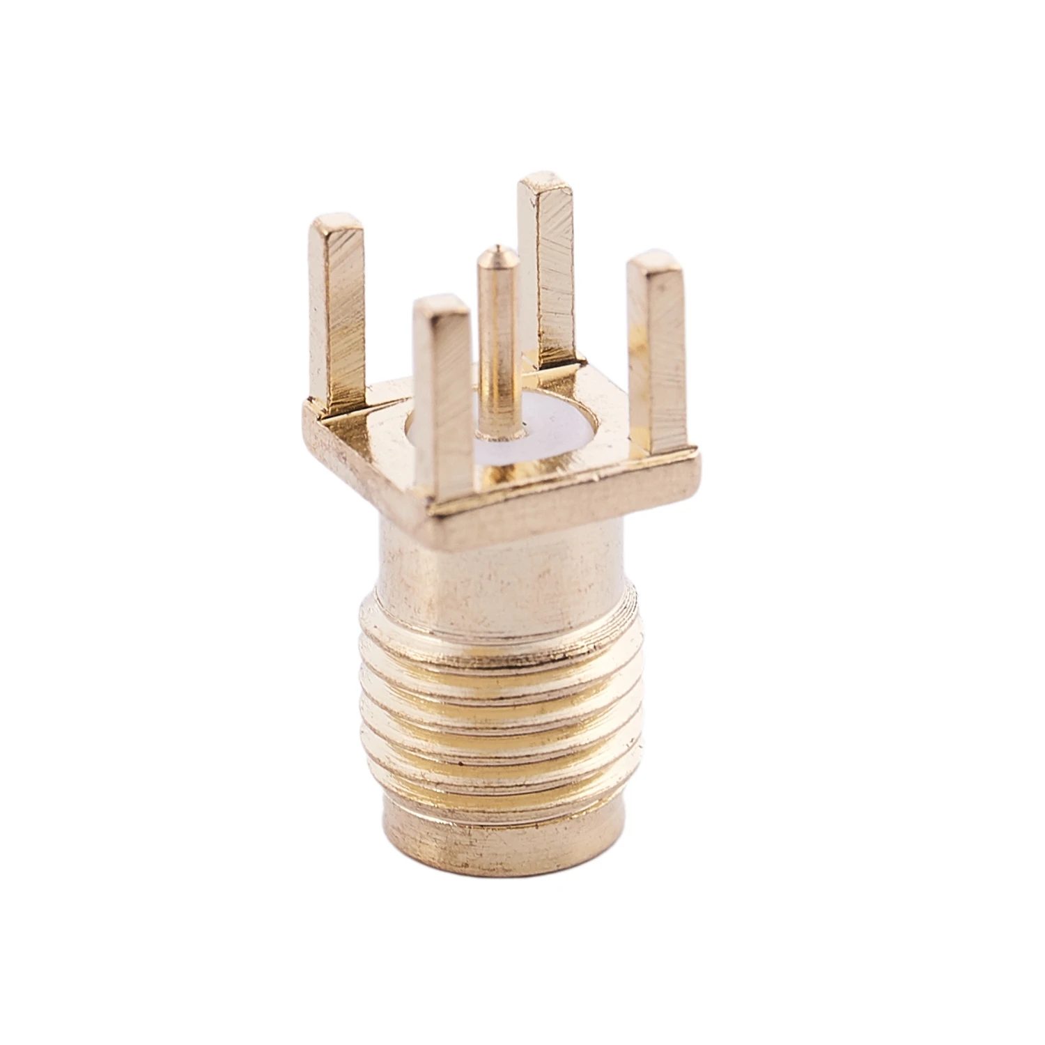 AD41-10x SMA fêmea jack solda PCB montagem conector RF reto