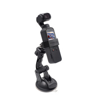 Camera Car Bracket Car Suction Cup Holder Mount with Adapter Clip For Gopro Dji Osmo Pocket 2 /Pocket1 Camera Gimbal Accessories