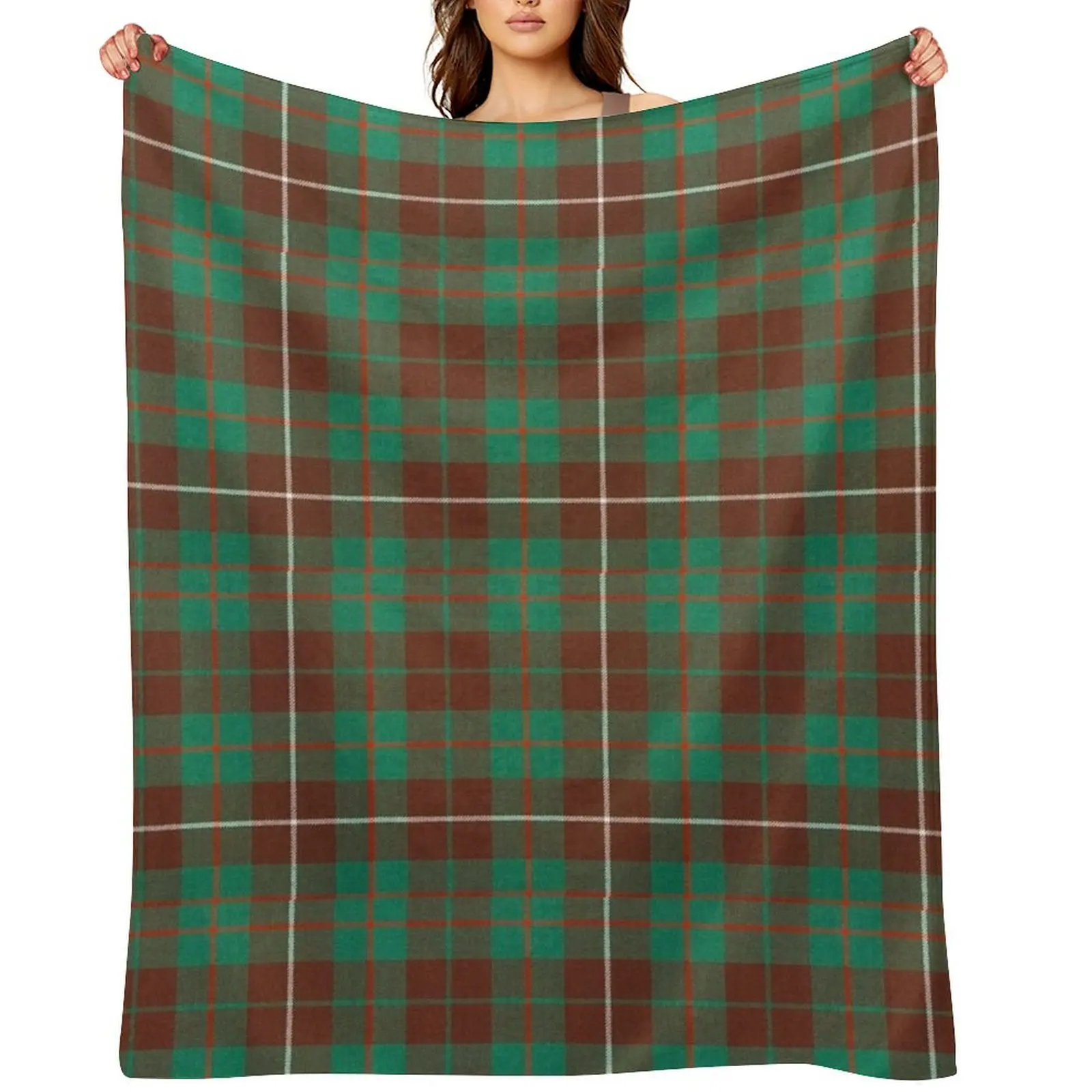 

Mackinnon tartan GREEN MASK Throw Blanket heavy to sleep For Decorative Sofa Baby Decorative Throw Blankets