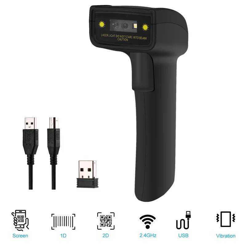 USB 1D Lazer Barkod Tarayıcı, Depo, Kütüphane, Süpermarket için El Tipi Kablolu CCD Barkod Tarayıcı