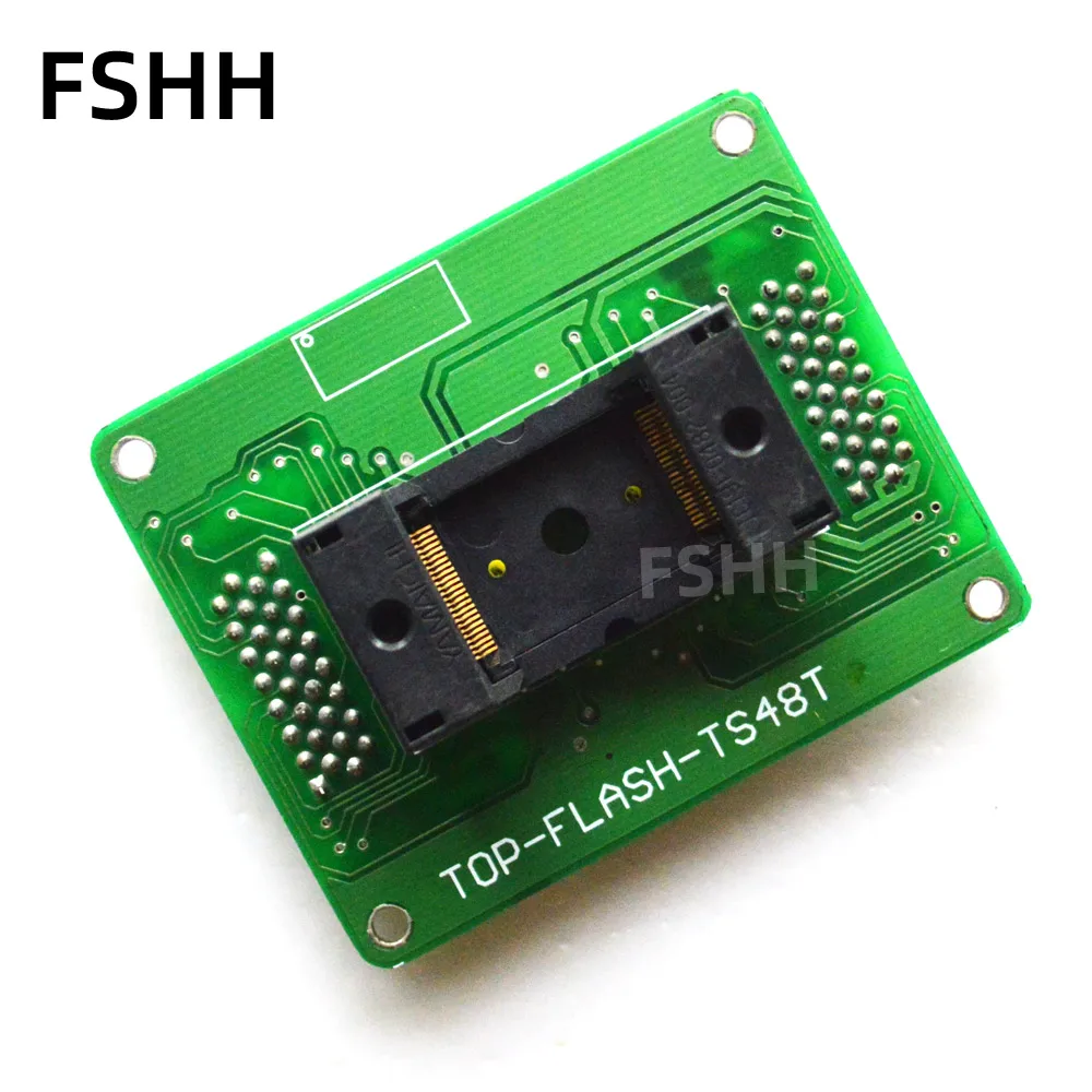 

TOP-FLASH-TS48T Programmer Adapter TSOP48 Adapter Module IC Test Socket Pitch 0.5mm