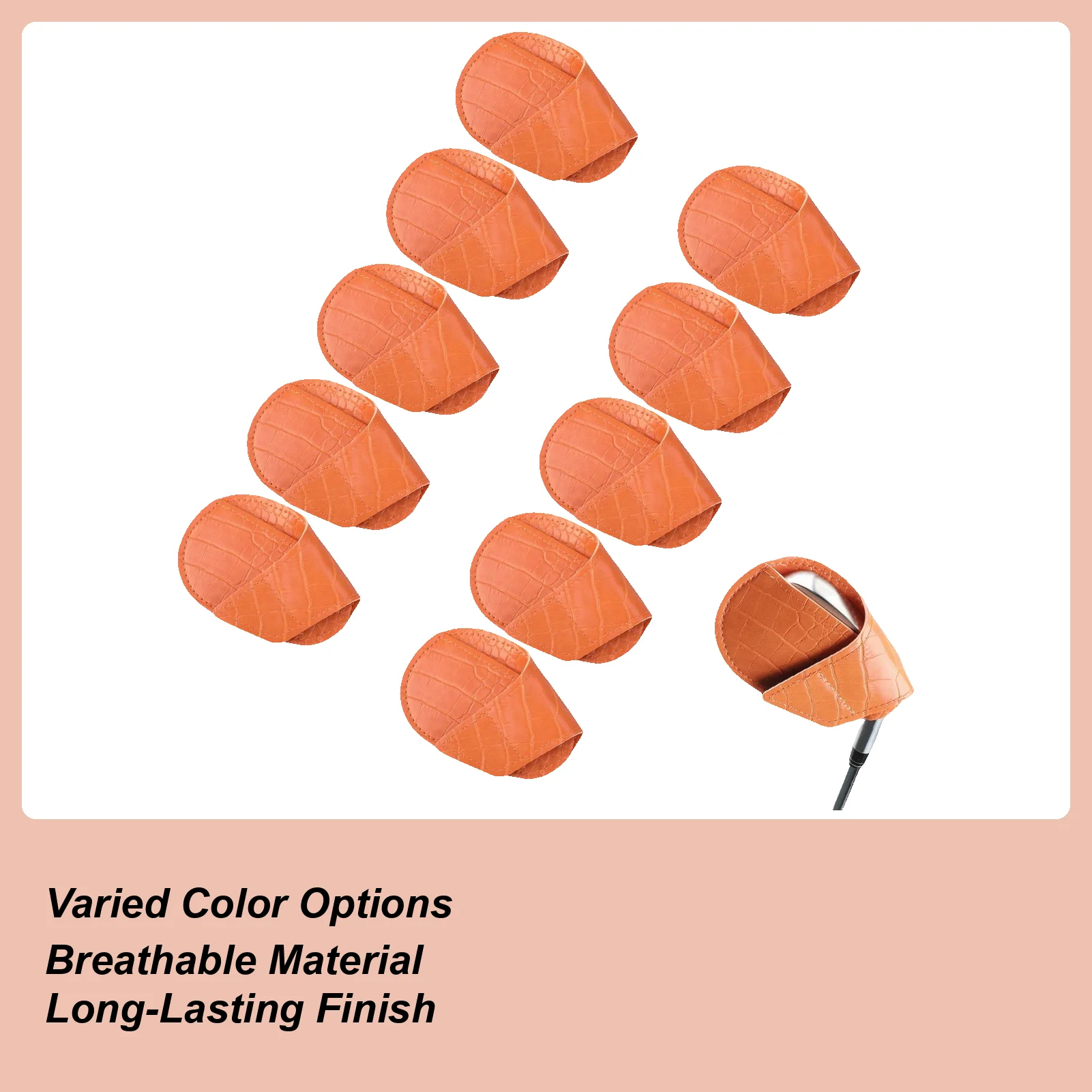 

Железные чехлы для клюшек для гольфа, защита от царапин из искусственной кожи, набор железных чехлов для гольфа, для легкой идентификации, мужчин, женщин, игроков