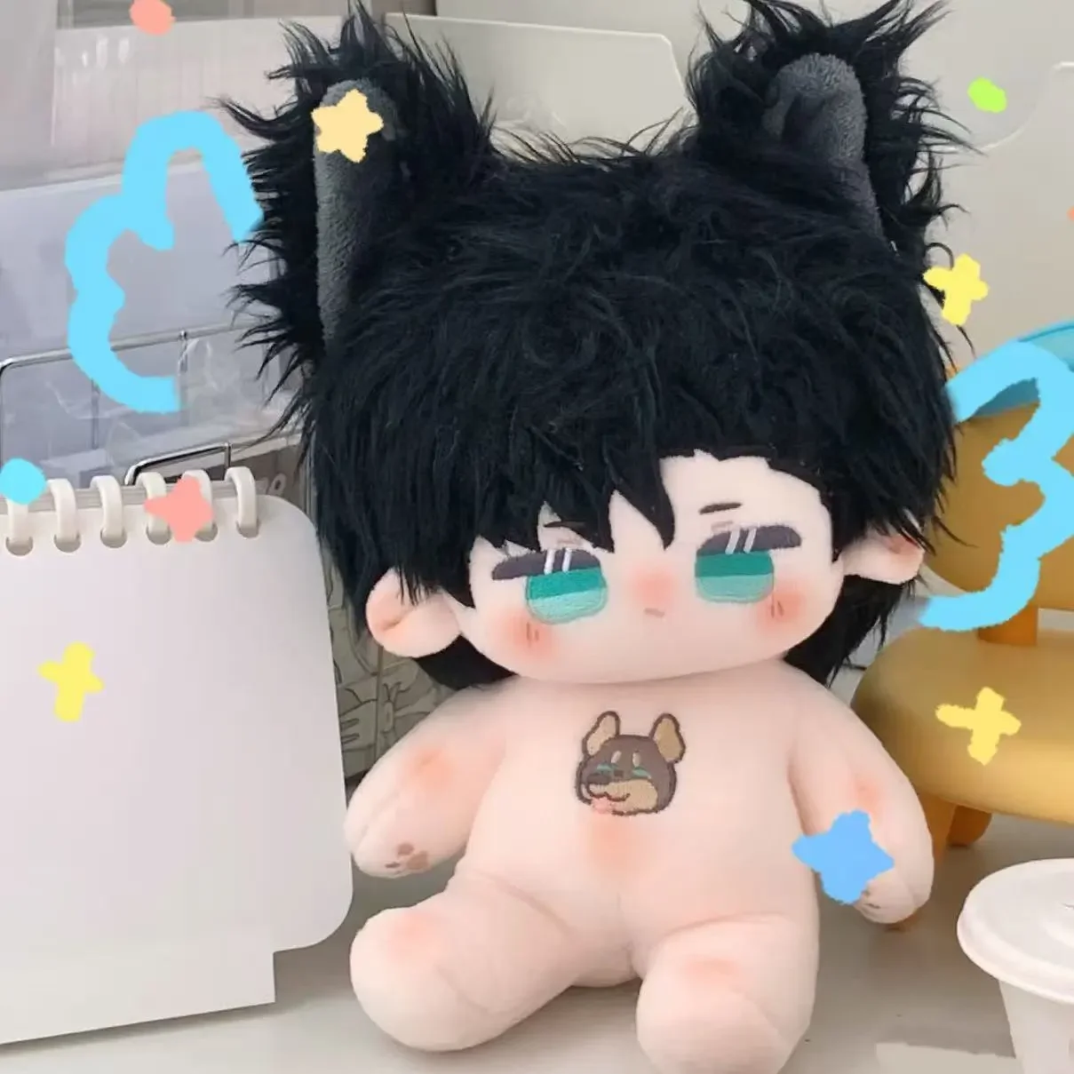 Brinquedos de Pelúcia Light and Night Charlie Evan Osborn Jesse de 20cm com Roupas de Cosplay e Esqueleto, Presentes de Natal para Crianças