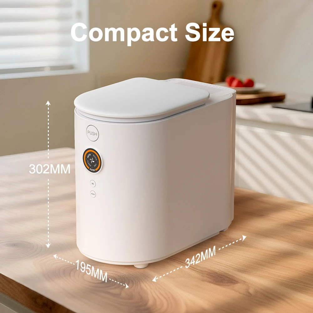 OEM Household Food Waste Processor 2.5L Kitchen Composter Low Noise Smart Food Waste Composter with 1.5L Carbon Filter
