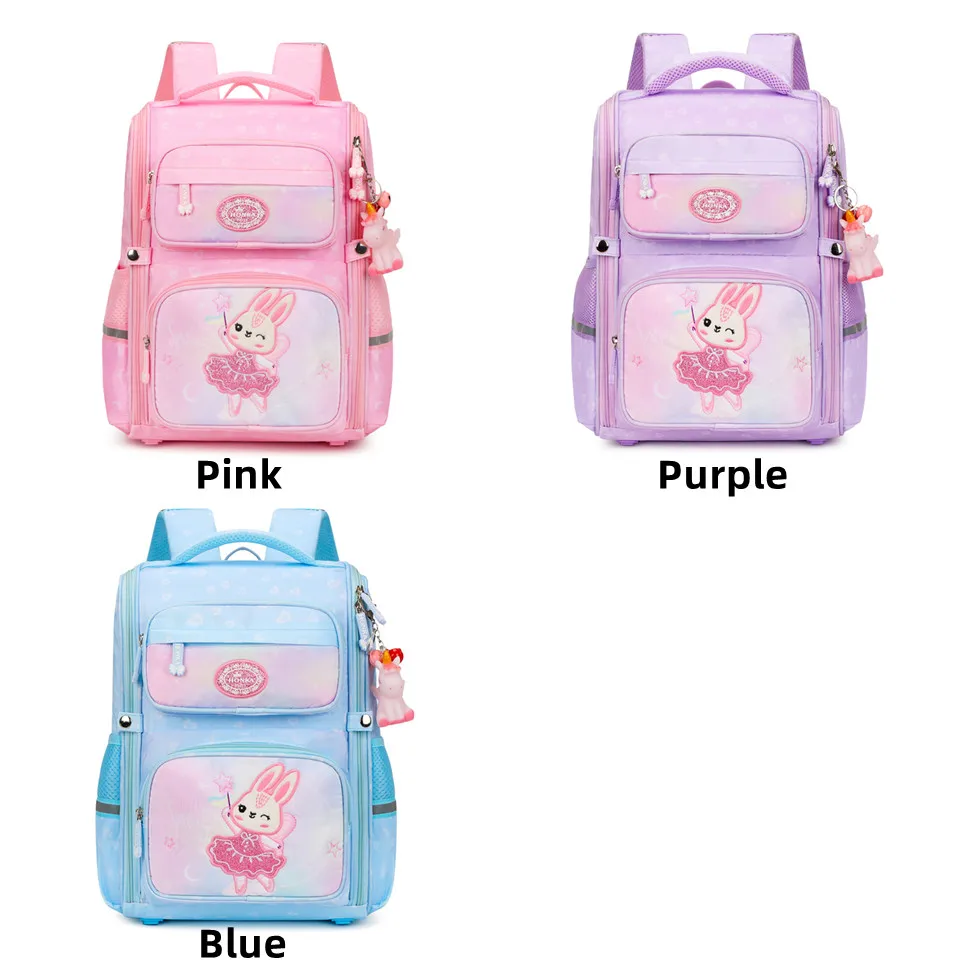 Girls High Quality Nylon Backpacks Cute Cartoon Characters Adolescent Shoulder Bag Travel Bagpack School Bags For Girls