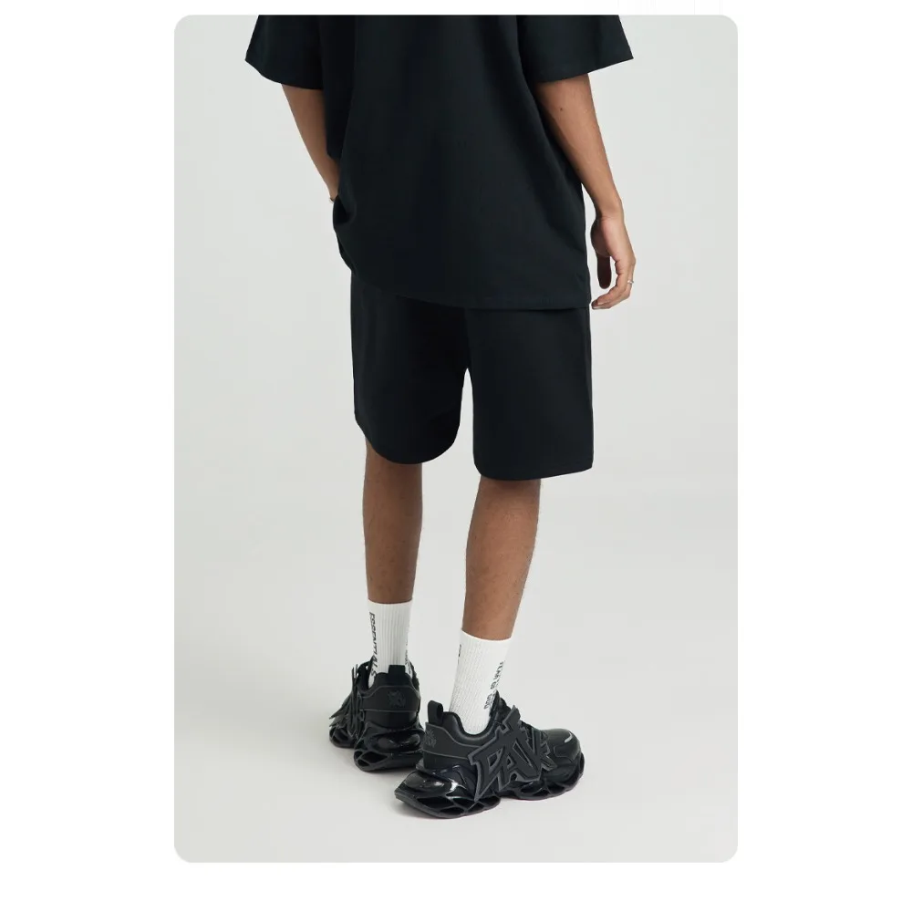 American YAMAHA Yamaha 오토바이 프린트 바지 남성용 반바지 여름 트렌드 루즈 스포츠 캐주얼 바지 코튼