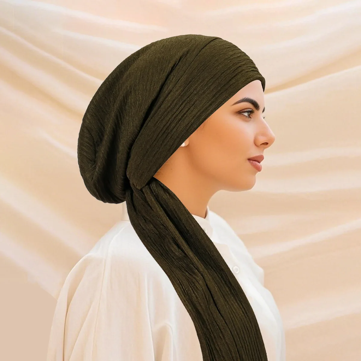 Gorro turbante con nudo de primavera de lujo para mujer, gorro para quimio, pañuelo musulmán para la cabeza, gorro elegante para cubrir el cabello para mujer, Bandana