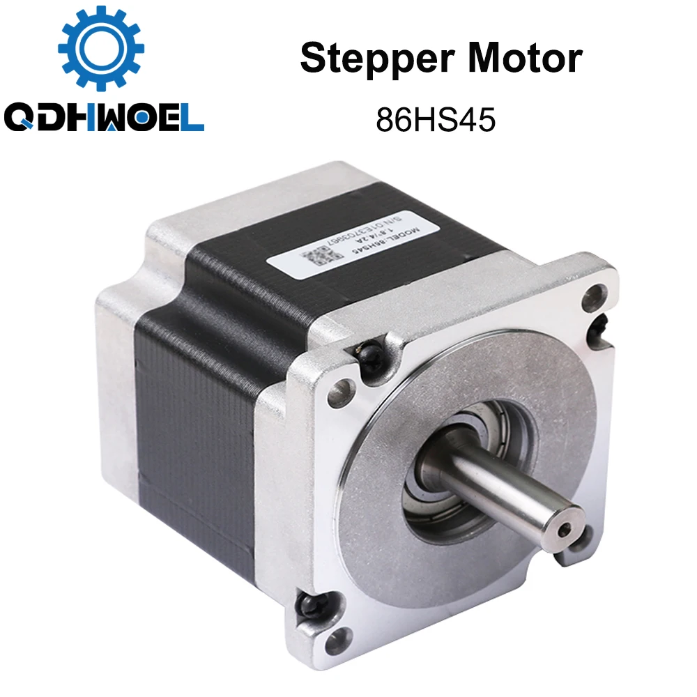 QDHWOEL  Leadshine 2 phase Stepper Motor 86HS45 for NEMA34 6A length 80mm Shaft 12.7mm