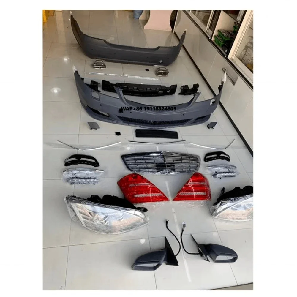 

For S-Class S350 S400 S600 S500 W221 Body Kit 2006-2009 Upgrade 2010-2021 Contains LED Headlights and Taillights
