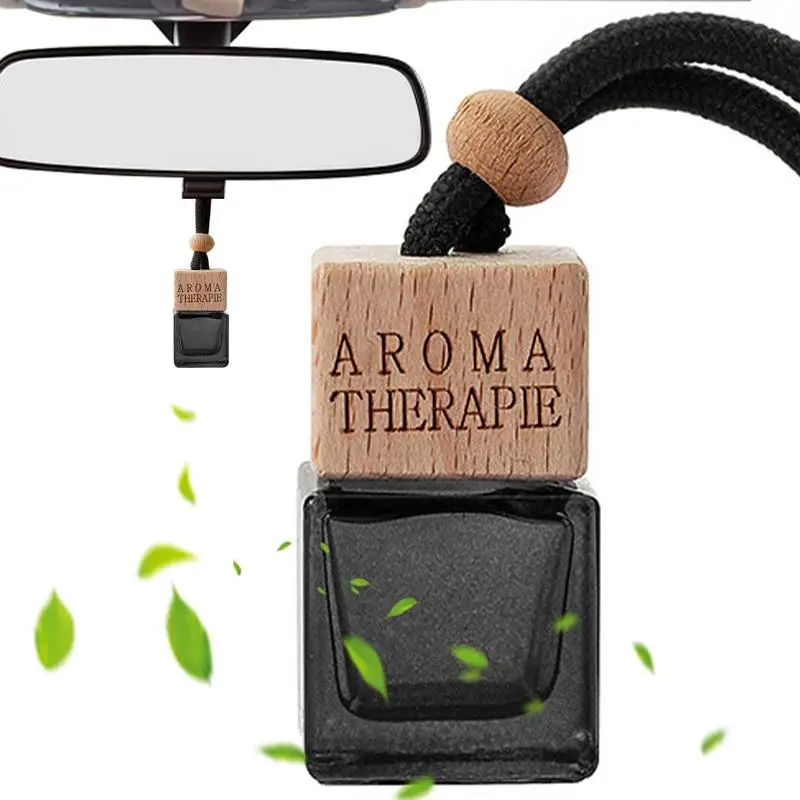 

Car Perfume Pendant 8ml Diffuser Bottle Refillable Glass Perfume Pendant Fragrance Oil Diffuser Empty Air Freshener For Home &