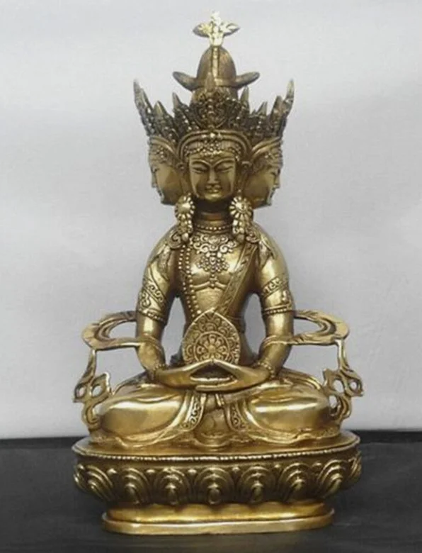 

9“Buddhist bronze VAIROCANA, Herr der Mitte buddha statue