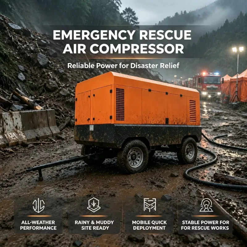 Emergency Rescue Mobile Diesel Screw Air Compressor 193kw 18 Bar Rapid Deployment Factory Price