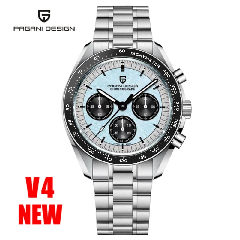 PAGANI DESIGN PD1701 Gold Luxury Men's Watches Quartz Wristwatches Chronograph VK63 Watch For Men AR Sapphire Mirror Clock Gifts image 3