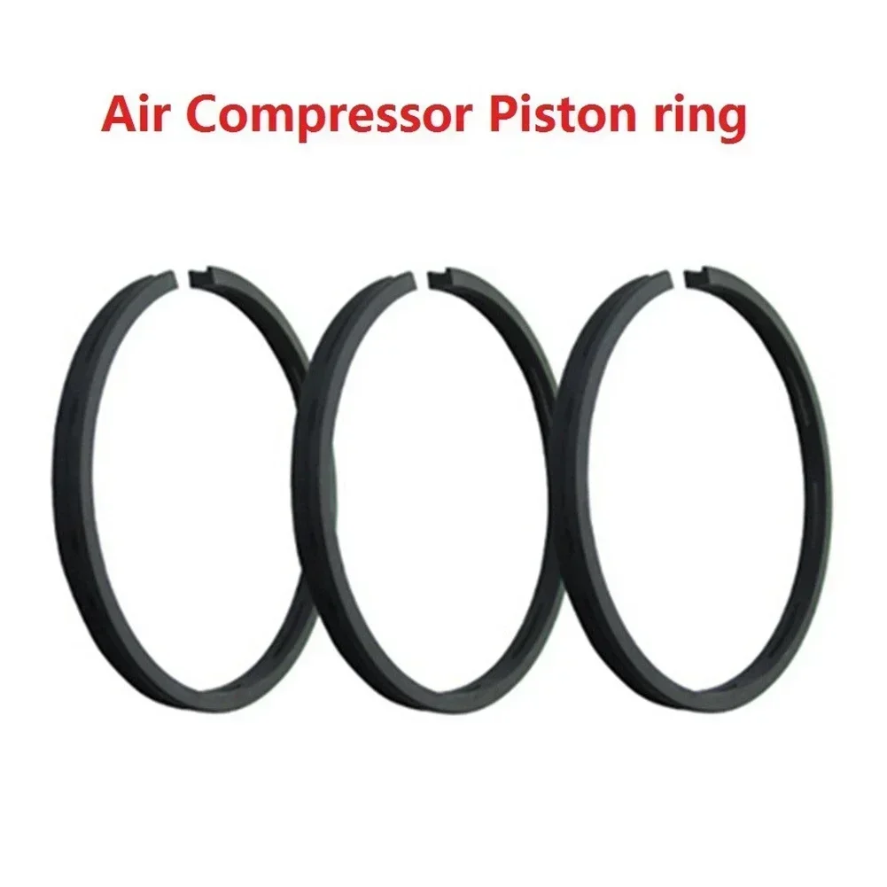 3 stücke Luft Kompressor Kolben Ringe 55 Kolben Schwarz Für 55mm Zylinder Kolben Ring Pneumatische Antrieb Zubehör